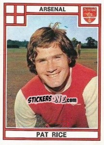 Sticker Pat Rice - UK Football 1977-1978 n. 10 - Panini