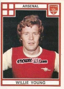 Figurina Willie Young - UK Football 1977-1978 - Panini