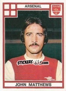 Cromo John Matthews - UK Football 1977-1978 - Panini