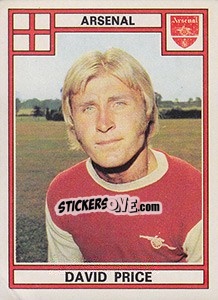 Sticker David Price - UK Football 1977-1978 - Panini
