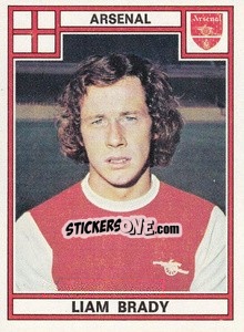 Sticker Liam  Brady - UK Football 1977-1978 n. 16 - Panini