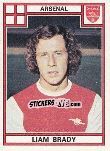 Figurina Liam  Brady - UK Football 1977-1978 - Panini