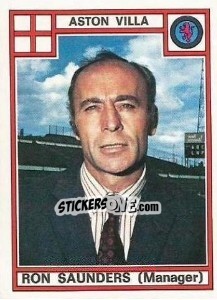Sticker Ron Saunders - UK Football 1977-1978 - Panini