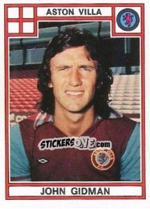 Sticker John Gidman - UK Football 1977-1978 n. 26 - Panini