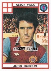 Sticker John Robson - UK Football 1977-1978 n. 27 - Panini