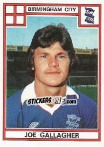 Sticker Joe Gallagher - UK Football 1977-1978 - Panini