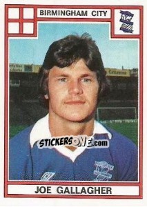 Sticker Joe Gallagher - UK Football 1977-1978 n. 45 - Panini