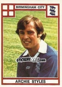 Sticker Archie Styles - UK Football 1977-1978 - Panini