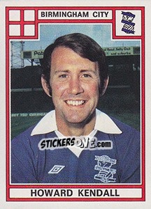 Sticker Howard Kendall - UK Football 1977-1978 - Panini