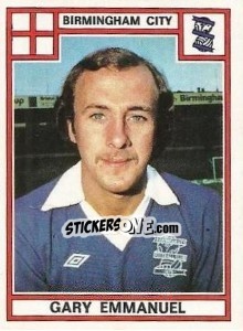 Figurina Gary Emmanuel - UK Football 1977-1978 n. 52 - Panini