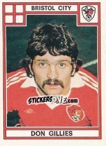 Figurina Don Gillies - UK Football 1977-1978 - Panini