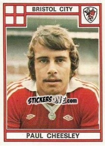 Cromo Paul Cheesley - UK Football 1977-1978 - Panini