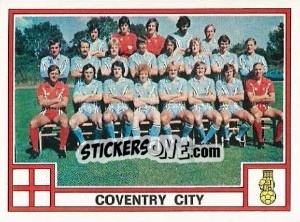 Sticker Team Photo - UK Football 1977-1978 - Panini