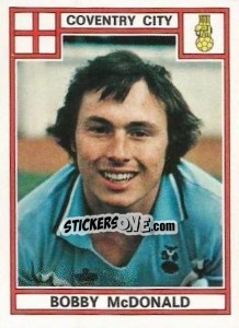 Sticker Bobby McDonald - UK Football 1977-1978 n. 97 - Panini