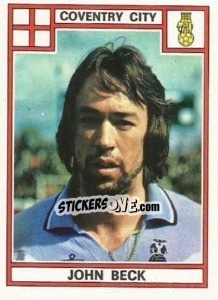 Sticker John Beck - UK Football 1977-1978 - Panini