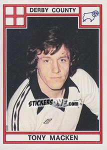 Figurina Tony Macken - UK Football 1977-1978 - Panini
