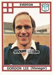 Cromo Gordon Lee - UK Football 1977-1978 - Panini
