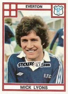 Figurina Mick Lyons - UK Football 1977-1978 - Panini