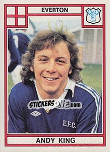 Cromo Andy King - UK Football 1977-1978 - Panini