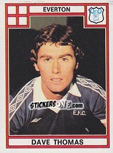 Figurina Dave Thomas - UK Football 1977-1978 - Panini
