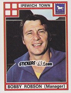 Cromo Bobby Robson - UK Football 1977-1978 - Panini