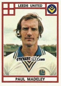Cromo Paul Madeley - UK Football 1977-1978 n. 164 - Panini