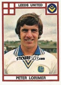 Cromo Peter Lorimer - UK Football 1977-1978 - Panini