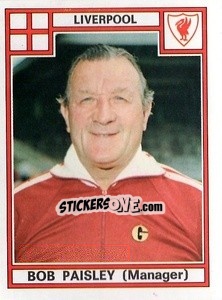 Cromo Bob Paisley - UK Football 1977-1978 - Panini