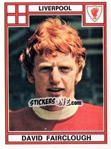 Figurina David Fairclough - UK Football 1977-1978 n. 206 - Panini