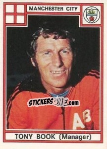 Sticker Tony Book - UK Football 1977-1978 - Panini