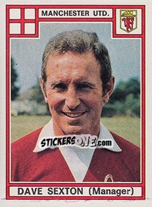 Sticker Dave Sexton - UK Football 1977-1978 - Panini