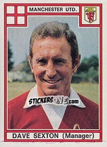 Figurina Dave Sexton - UK Football 1977-1978 n. 228 - Panini