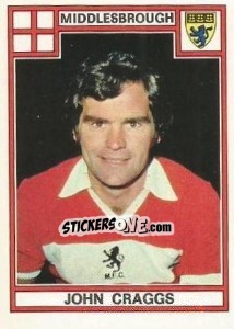 Cromo John Craggs - UK Football 1977-1978 - Panini