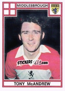 Sticker Tony McAndrew - UK Football 1977-1978 - Panini