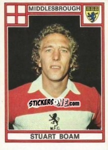 Figurina Stuart Boam - UK Football 1977-1978 - Panini
