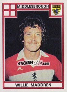 Sticker Willie Maddren - UK Football 1977-1978 - Panini