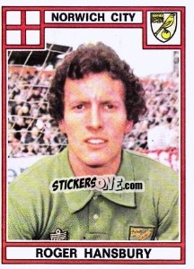 Sticker Roger Hansbury - UK Football 1977-1978 - Panini
