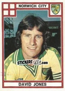 Sticker David Jones - UK Football 1977-1978 - Panini