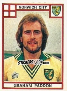 Cromo Graham Paddon - UK Football 1977-1978 - Panini