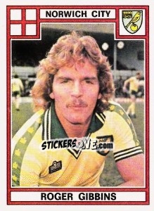 Sticker Roger Gibbins - UK Football 1977-1978 - Panini
