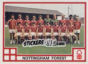 Sticker Team Photo - UK Football 1977-1978 - Panini