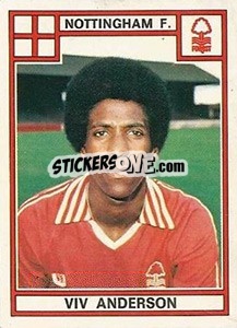 Sticker Viv Anderson - UK Football 1977-1978 - Panini