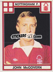 Cromo John McGovern - UK Football 1977-1978 - Panini
