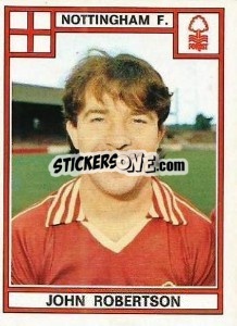 Sticker John Robertson - UK Football 1977-1978 n. 303 - Panini