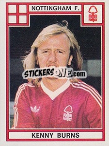 Sticker Kenny Burns - UK Football 1977-1978 n. 305 - Panini