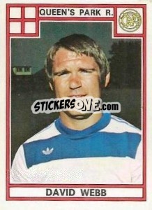 Sticker David Webb - UK Football 1977-1978 n. 317 - Panini