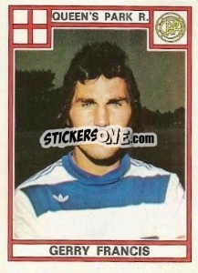 Figurina Gerry Francis - UK Football 1977-1978 - Panini