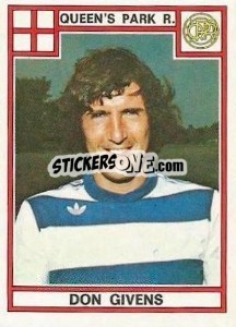 Cromo Don Givens - UK Football 1977-1978 - Panini
