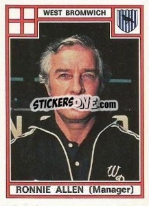Sticker Ronnie Allen - UK Football 1977-1978 n. 330 - Panini