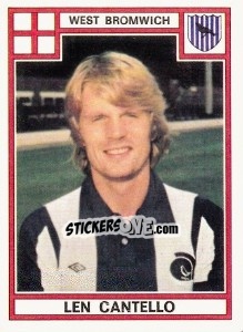 Sticker Len Cantello - UK Football 1977-1978 - Panini